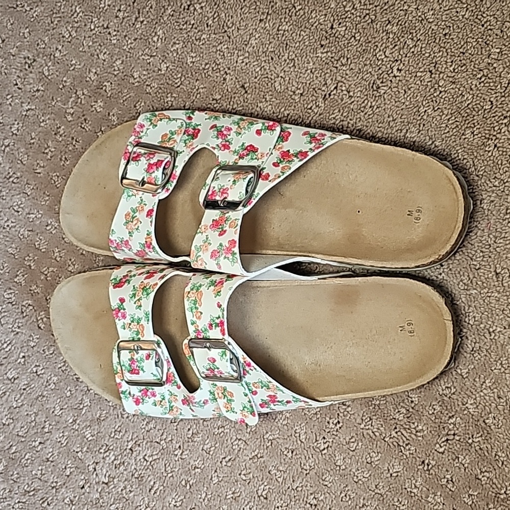 Floral Print Sandals